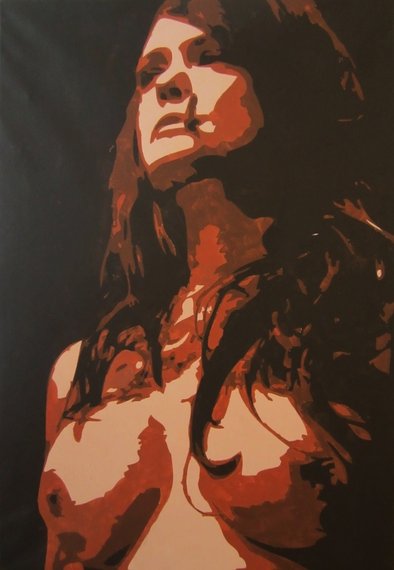 Smoking Woman  - Kunst und Malerei von Holger Korn
