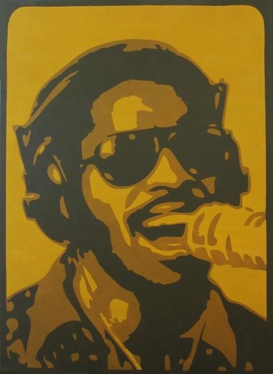 Stevie Wonder  - Kunst und Malerei von Holger Korn