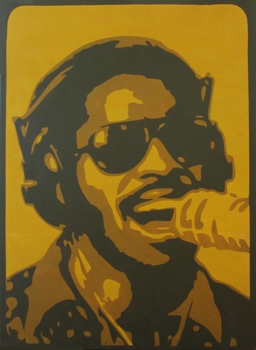 Stevie Wonder - Malerei von Holger Korn / Osnabrück